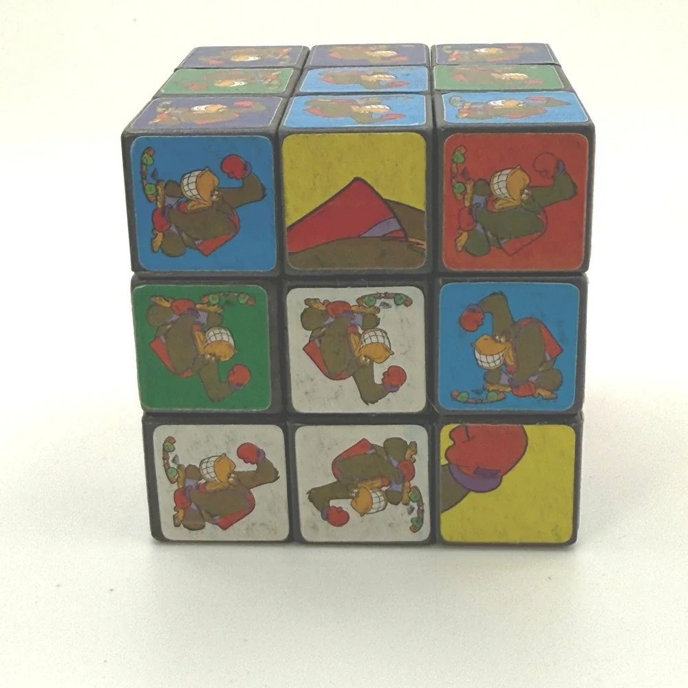 Nintendo Donkey Kong Puzzle Cube Kids OS Multicolor Vintage 3x3 Rubiks‎ Style